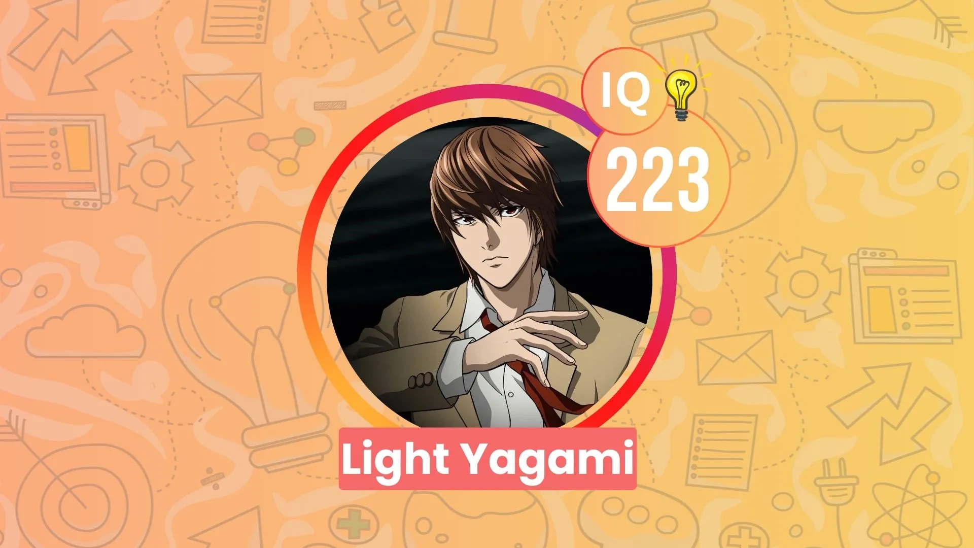 Light Yagami IQ (Main Protagonist of Death Note)